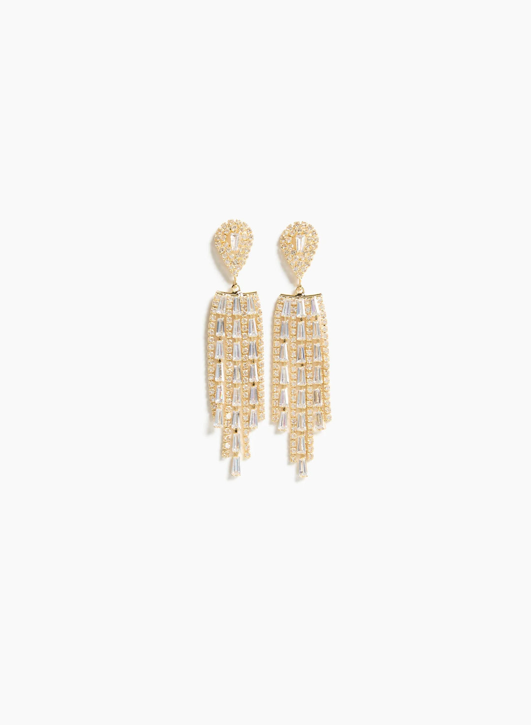 Laura Crystal Chandelier Earrings