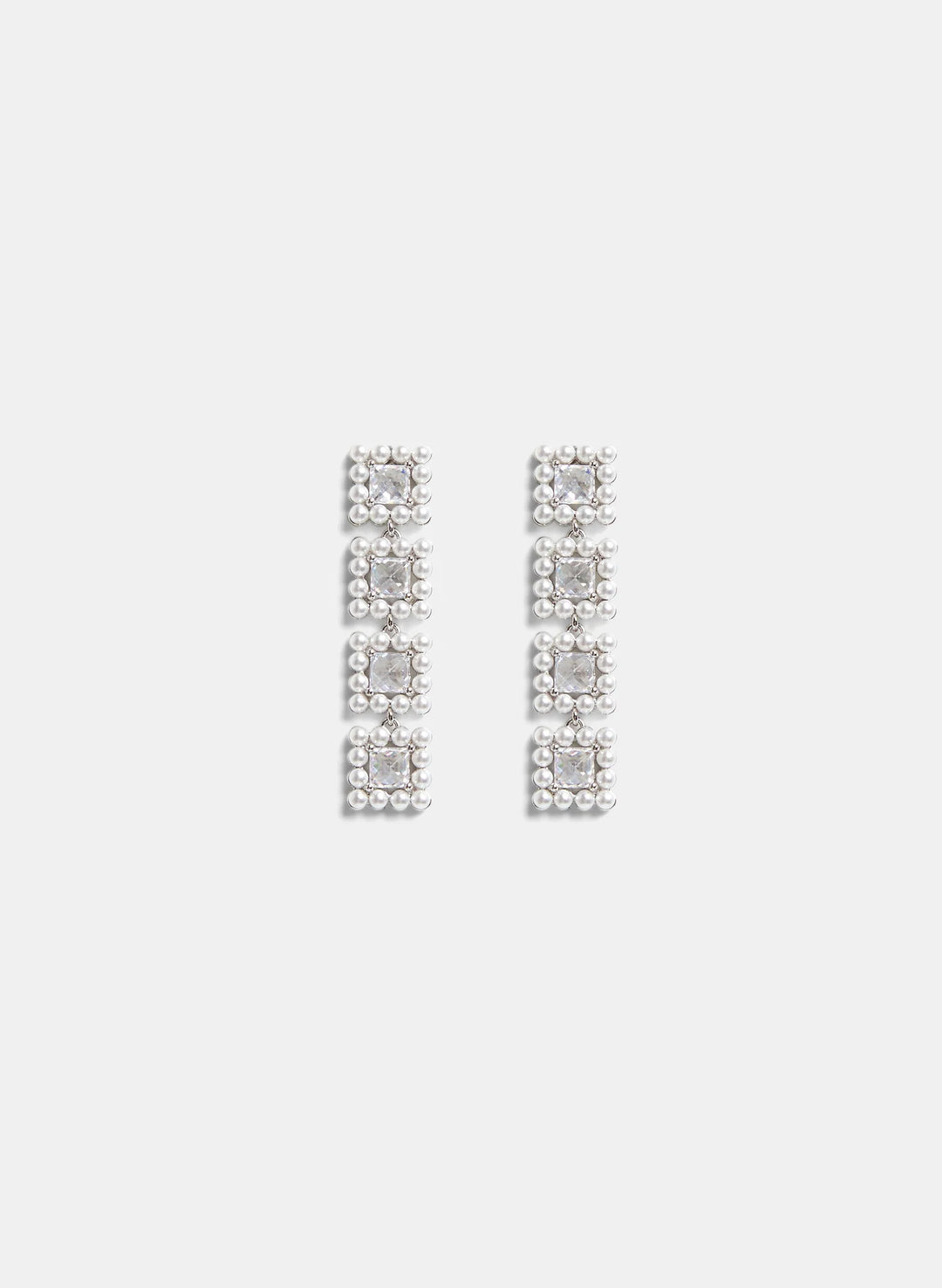 Laura Crystal Tiered Earrings