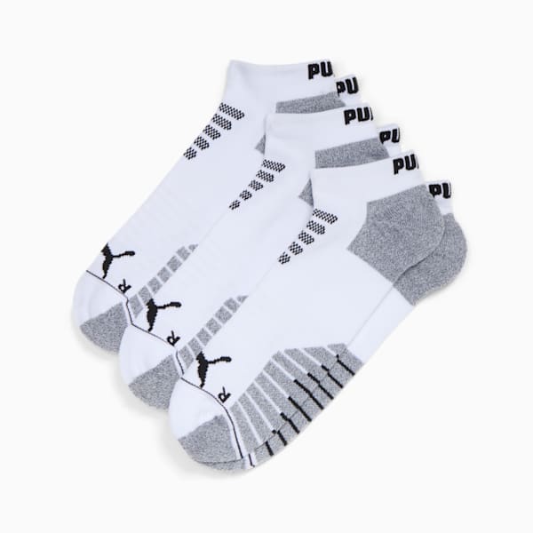 PUMA Men's Half-Terry Low Cut Socks (3 Pairs)