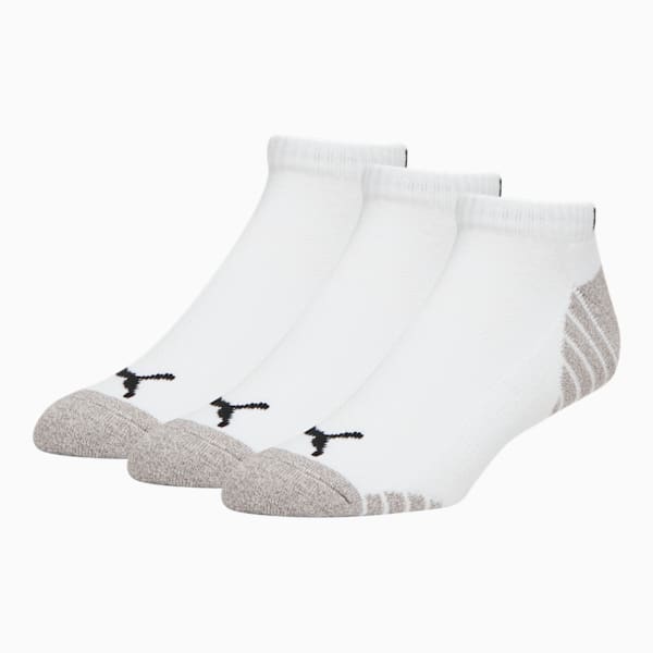 PUMA Men's Half-Terry Low Cut Socks (3 Pairs)