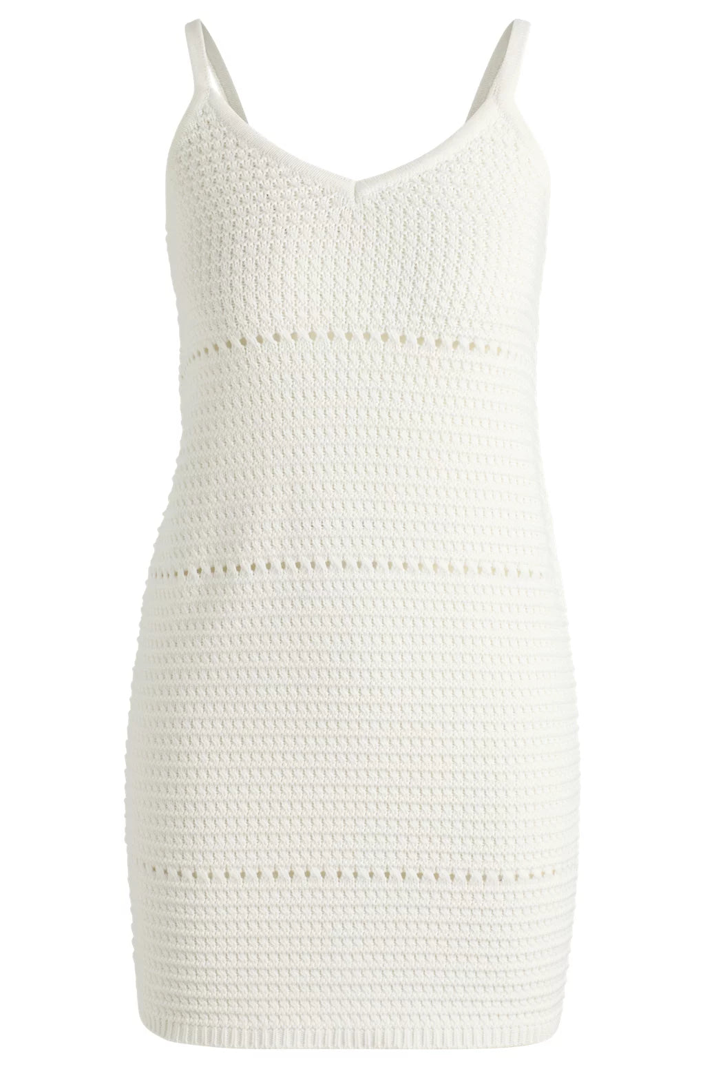 HUGO MESH-KNIT DRESS WITH SPAGHETTI STRAPS