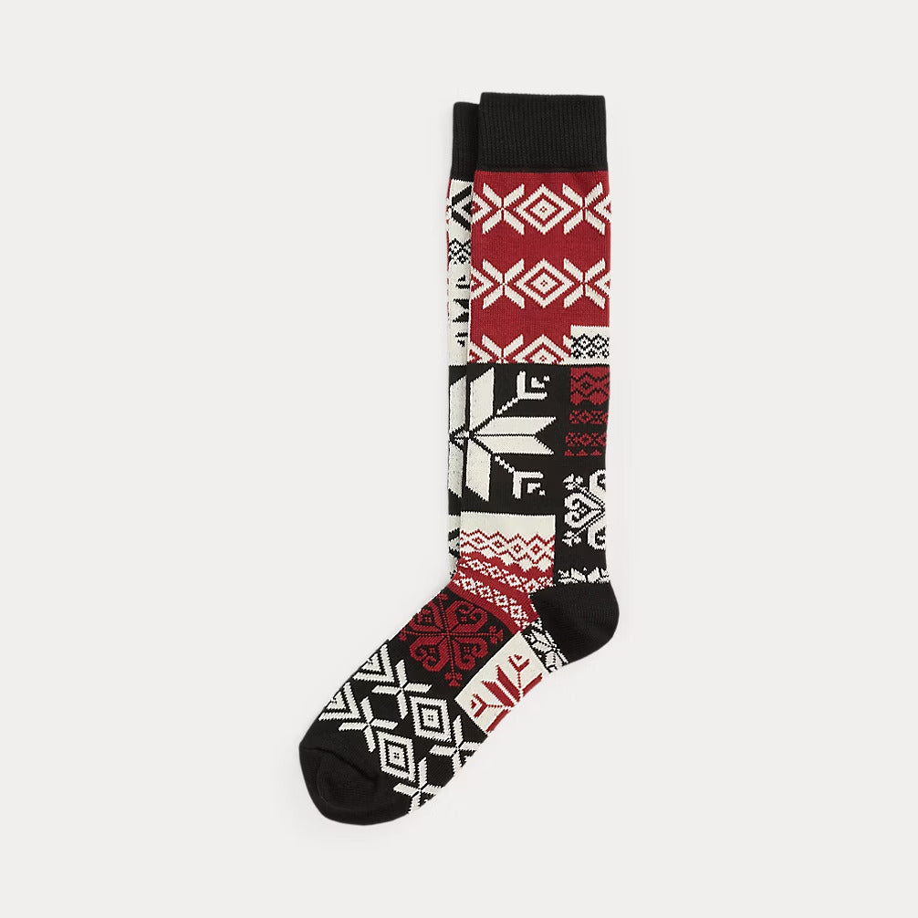 Ralph Lauren Patchwork Cotton-Blend Trouser Socks