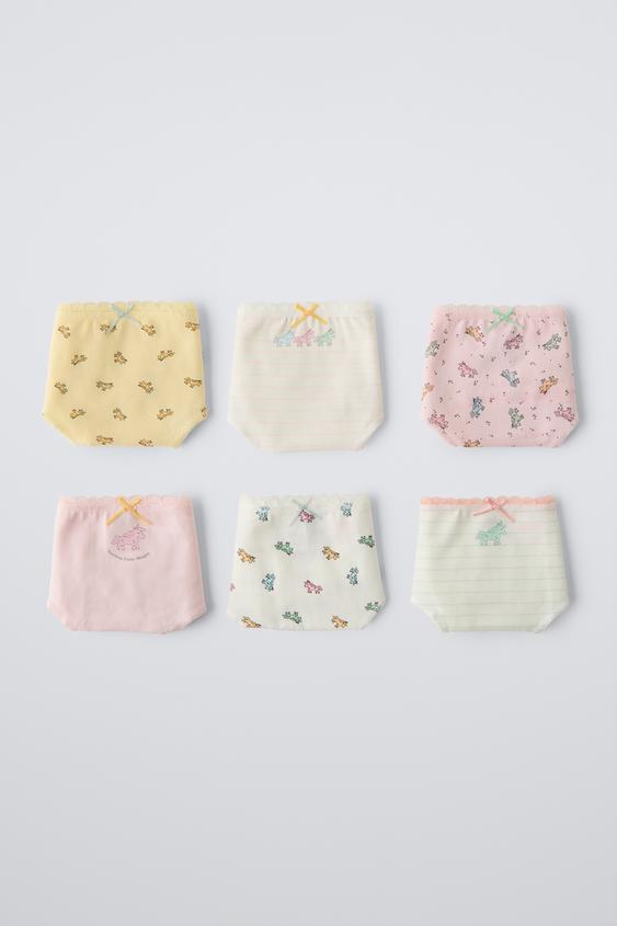 Zara 2-6 YEARS/ SIX-PACK OF UNICORN UNDERWEAR