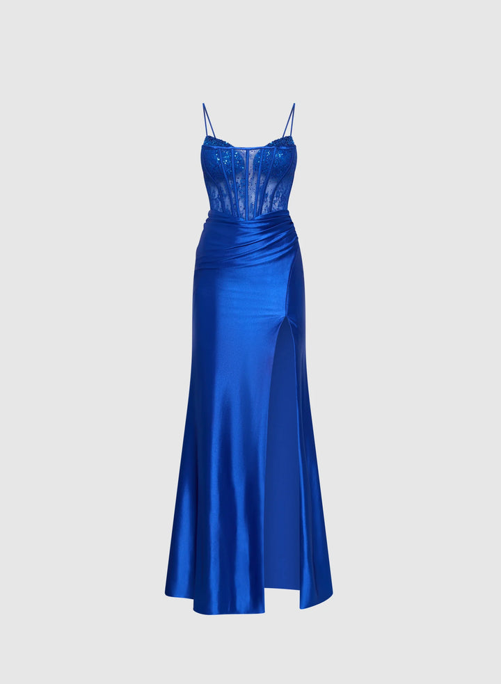 LAURA Lace Corset Maxi Dress