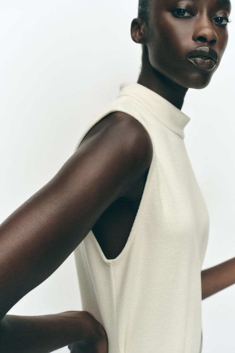 ZARA BELTED MIDI DRESS