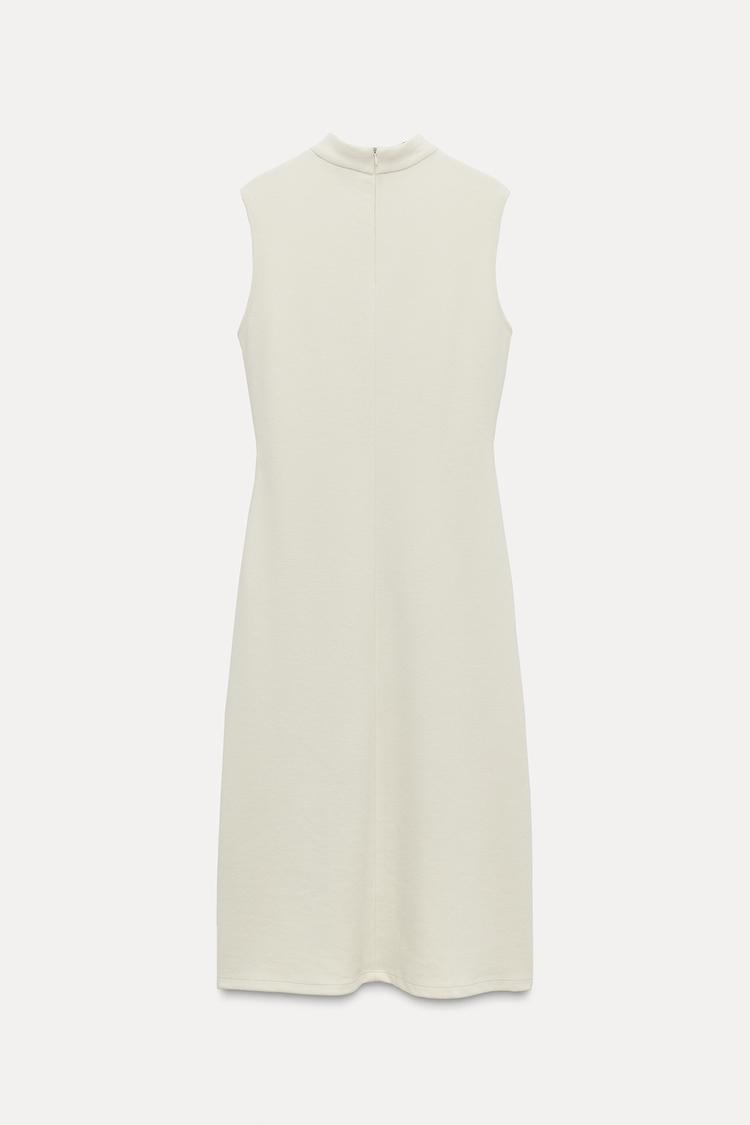 ZARA BELTED MIDI DRESS