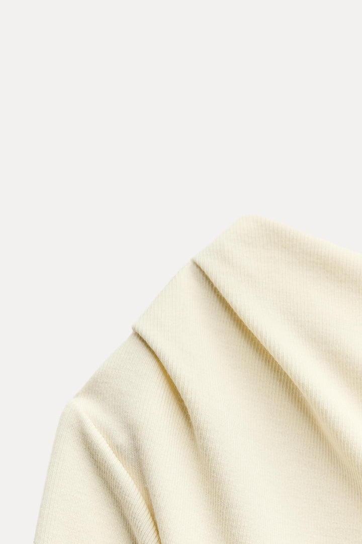 ZARA SOFT INTERLOCK ASYMMETRIC TOP