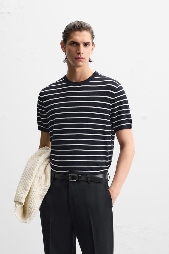 Zara FLOWY KNIT T-SHIRT