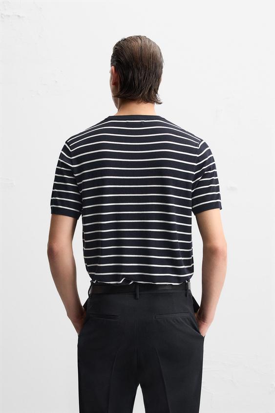 Zara FLOWY KNIT T-SHIRT