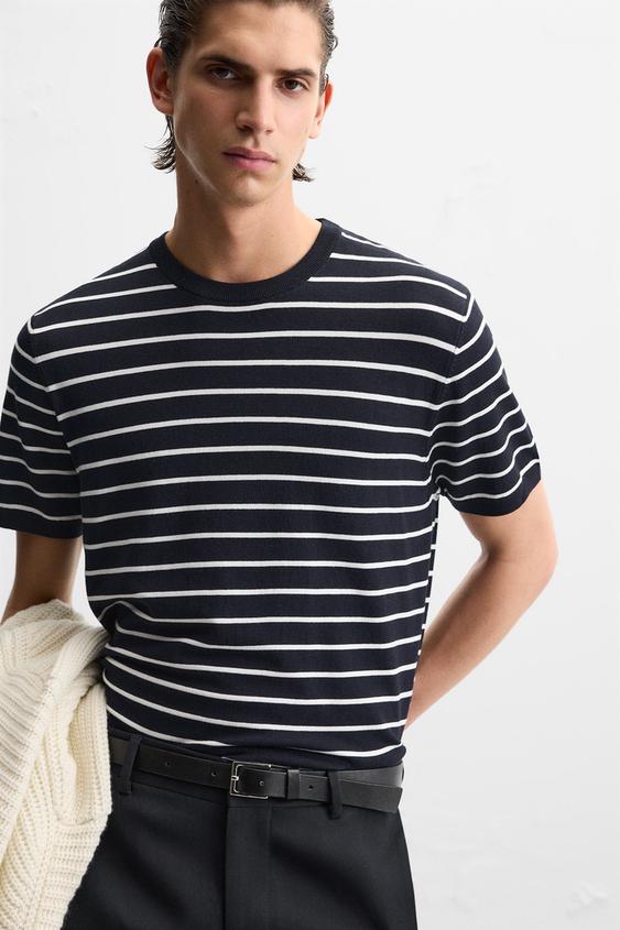 Zara FLOWY KNIT T-SHIRT