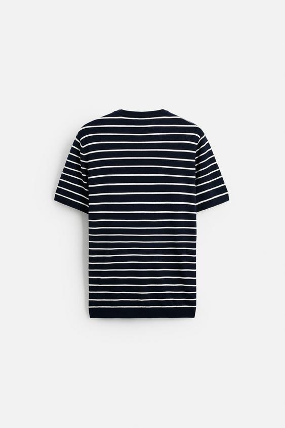 Zara FLOWY KNIT T-SHIRT
