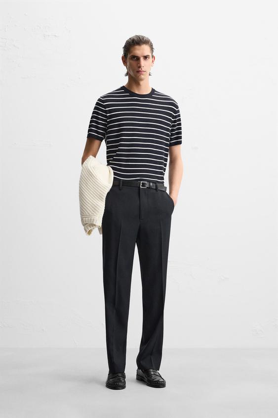 Zara FLOWY KNIT T-SHIRT