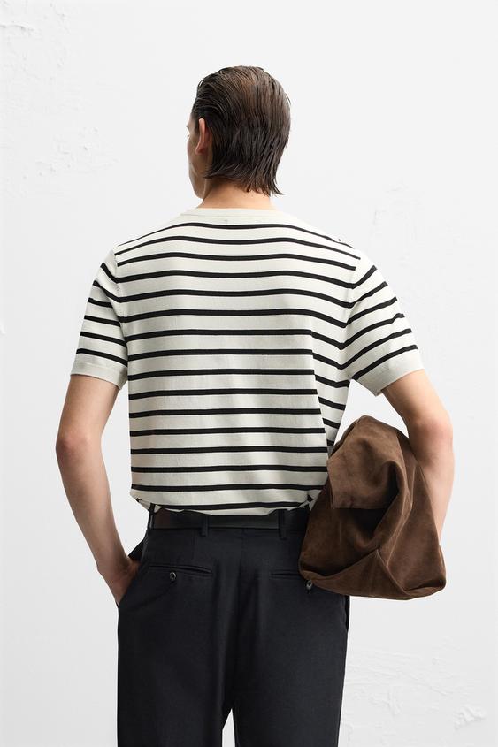 Zara FLOWY KNIT T-SHIRT