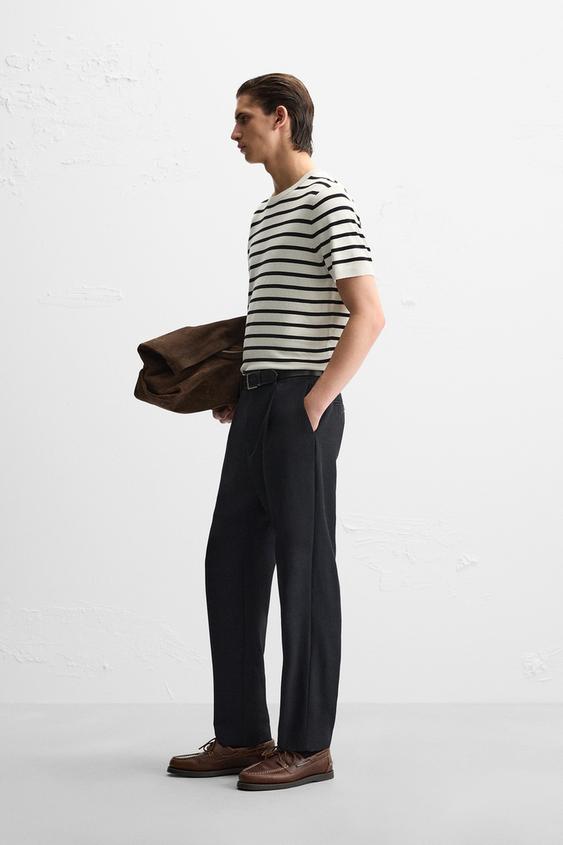 Zara FLOWY KNIT T-SHIRT