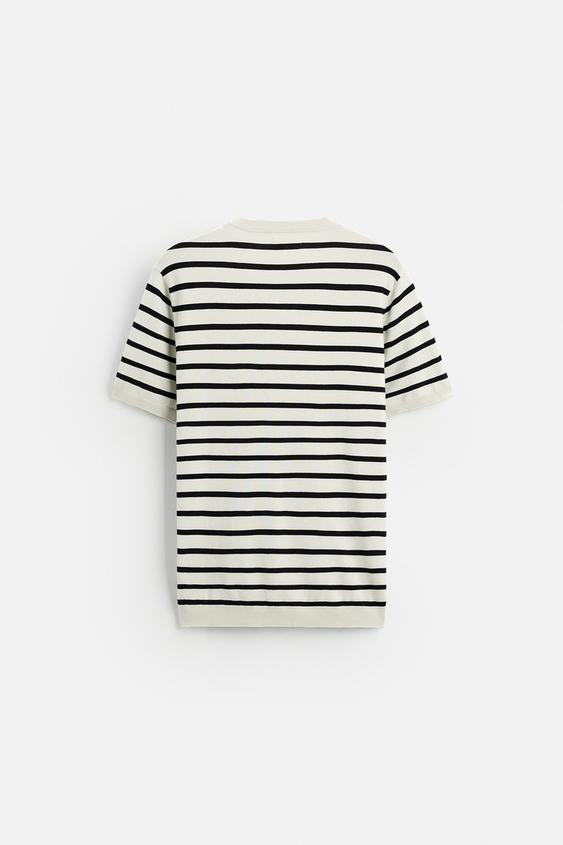 Zara FLOWY KNIT T-SHIRT
