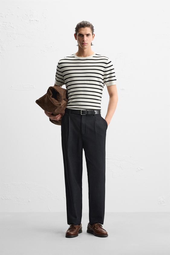 Zara FLOWY KNIT T-SHIRT