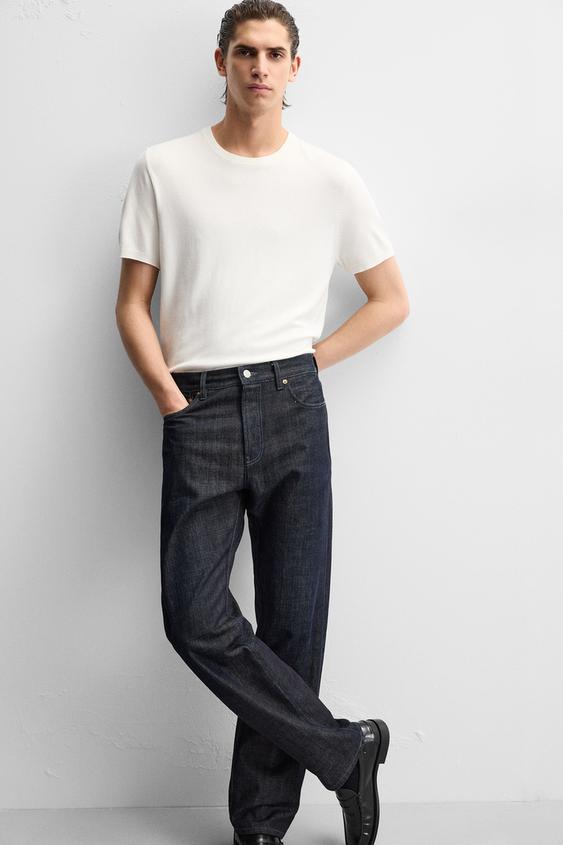 Zara FLOWY KNIT T-SHIRT
