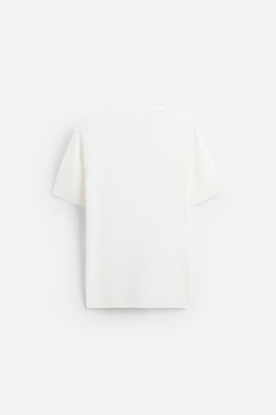 Zara FLOWY KNIT T-SHIRT
