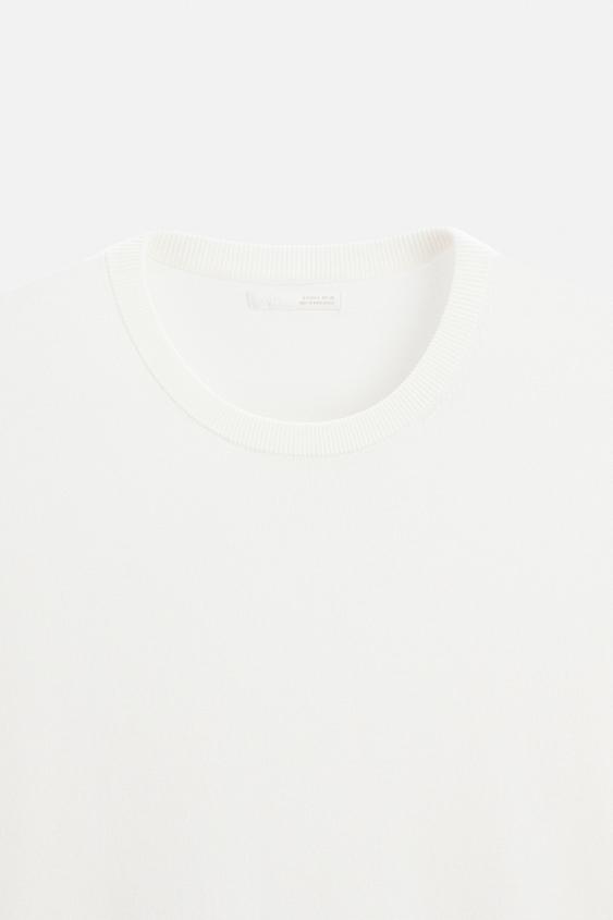 Zara FLOWY KNIT T-SHIRT