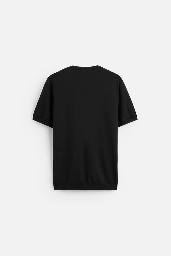 Zara FLOWY KNIT T-SHIRT