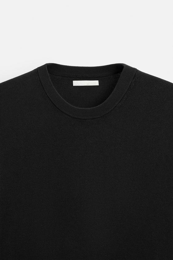 Zara FLOWY KNIT T-SHIRT