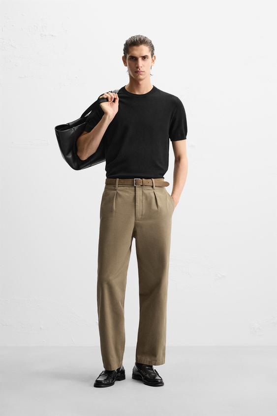 Zara FLOWY KNIT T-SHIRT