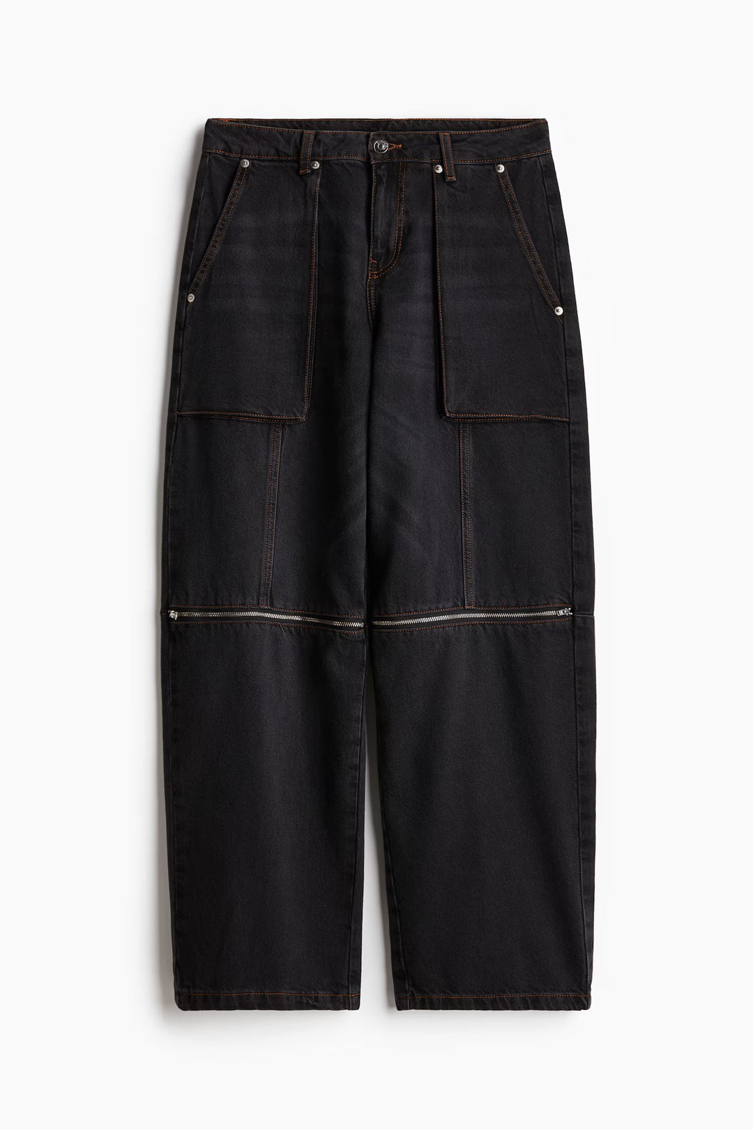 H&M Barrel Low Cargo Jeans