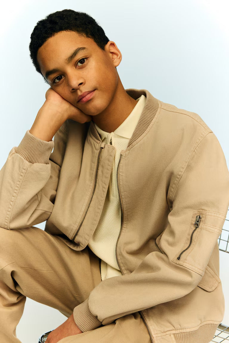 H&M Twill Bomber Jacket