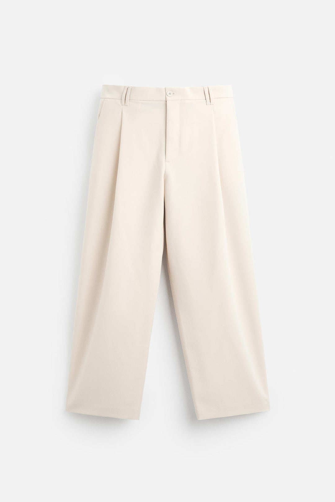 ZARA RELAXED FIT PLEATED PANTS