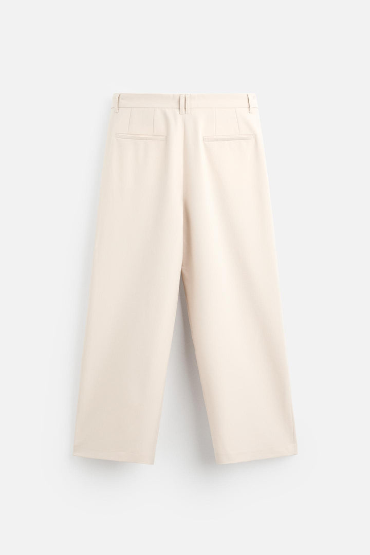 ZARA RELAXED FIT PLEATED PANTS