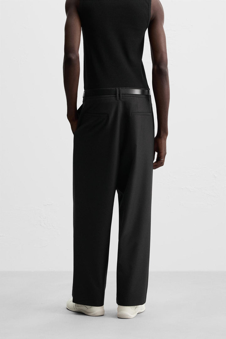 ZARA RELAXED FIT PLEATED PANTS