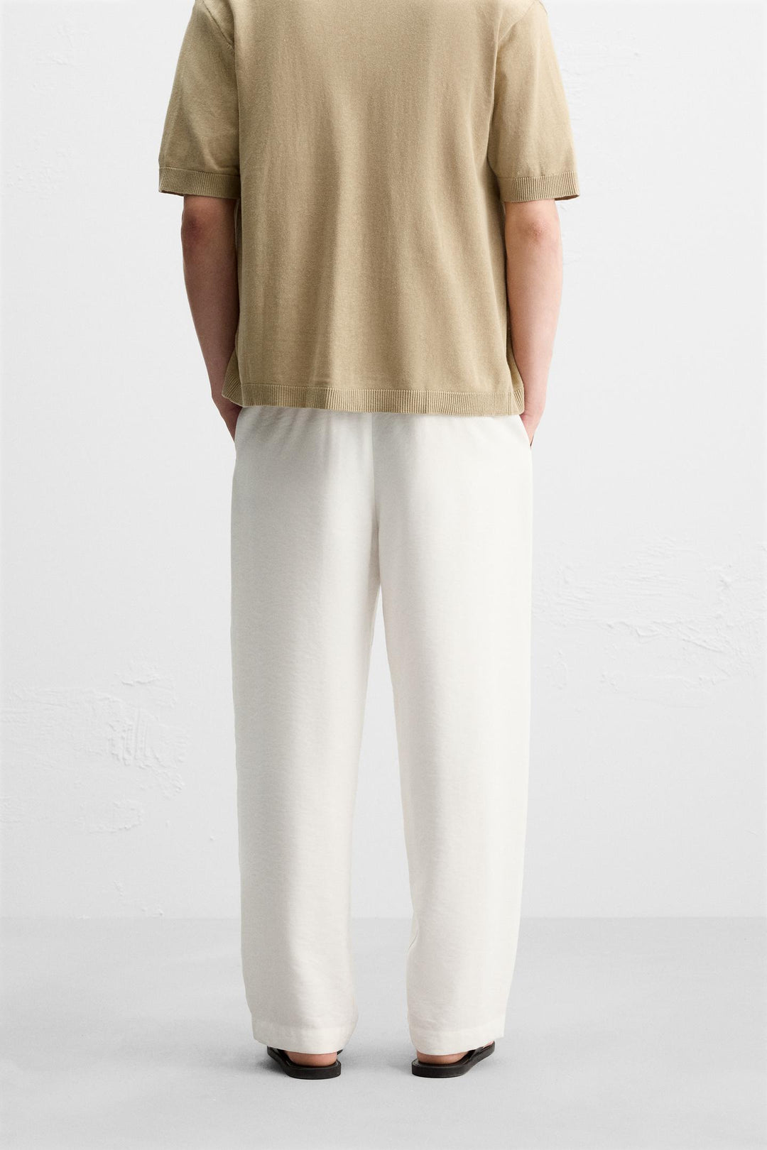 ZARA PLEATED PANTS WITH BELT