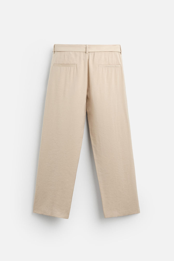 ZARA PLEATED PANTS WITH BELT