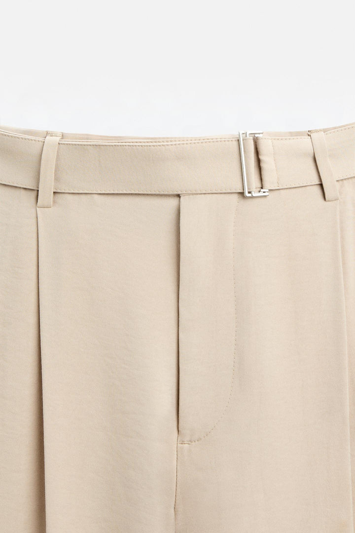 ZARA PLEATED PANTS WITH BELT