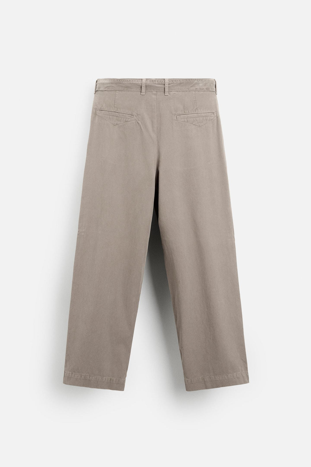 ZARA BELTED TEXTURED PANTS