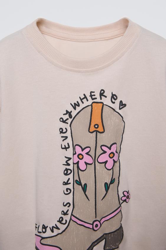 Zara PRINTED T-SHIRT