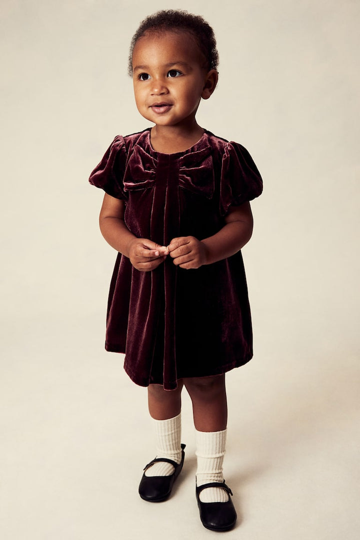 H&M Silk-Blend Velvet Dress