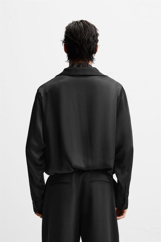 Zara FLOWY BOW SHIRT