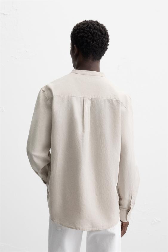 Zara LINEN - COTTON SHIRT