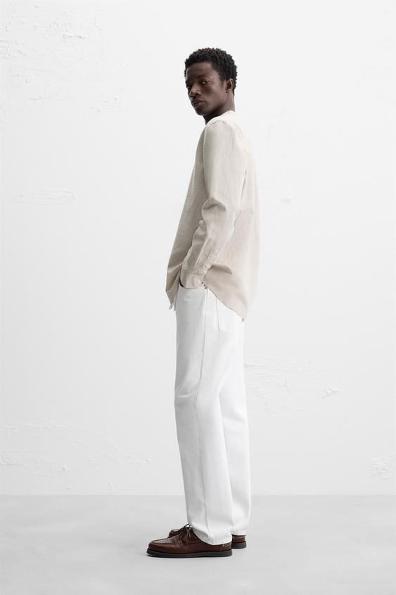 Zara LINEN - COTTON SHIRT