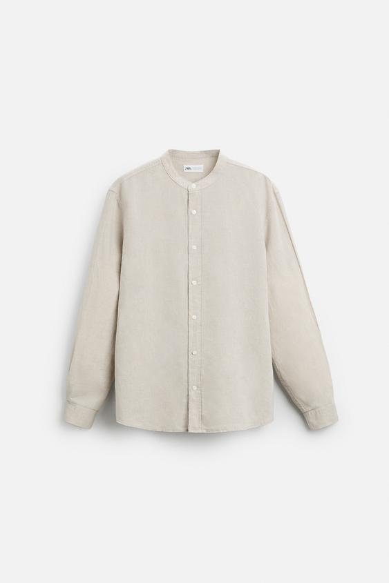 Zara LINEN - COTTON SHIRT