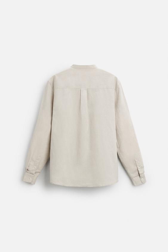 Zara LINEN - COTTON SHIRT
