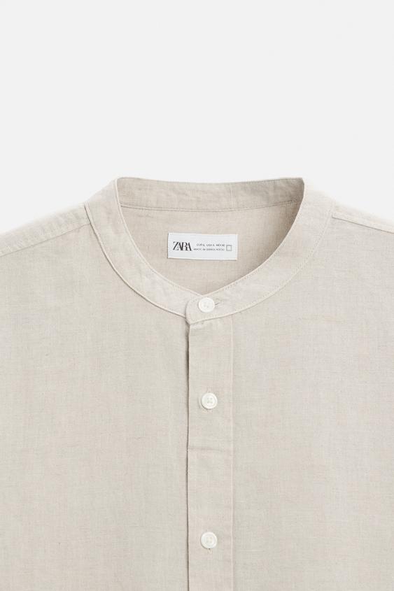 Zara LINEN - COTTON SHIRT