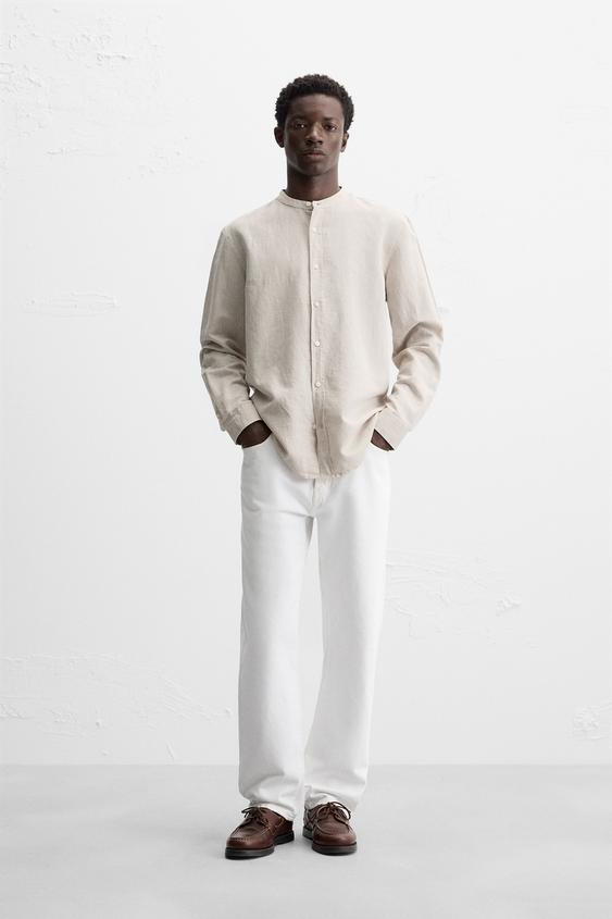 Zara LINEN - COTTON SHIRT