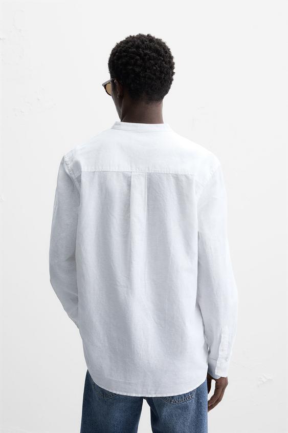 Zara LINEN - COTTON SHIRT