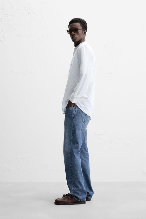 Zara LINEN - COTTON SHIRT