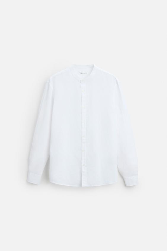 Zara LINEN - COTTON SHIRT