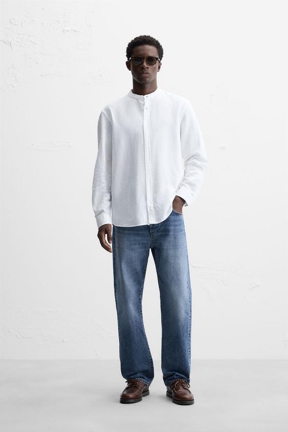 Zara LINEN - COTTON SHIRT