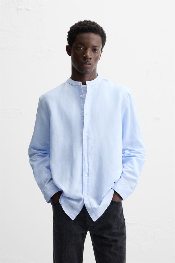 Zara LINEN - COTTON SHIRT