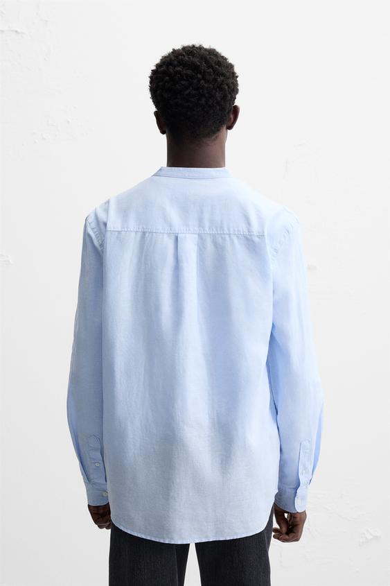 Zara LINEN - COTTON SHIRT
